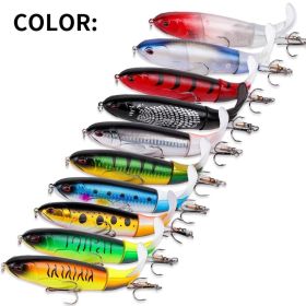10-piece Set 35g 14cm Top Water Fishing Lure Set With Realistic Spinning Tail Realistic Fishing Lures For Fresh And Salt Water (Option: 10pcs)